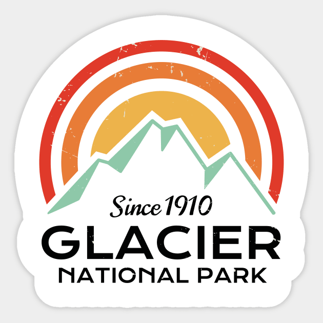 Glacier National Park Sticker Sticker by roamfree